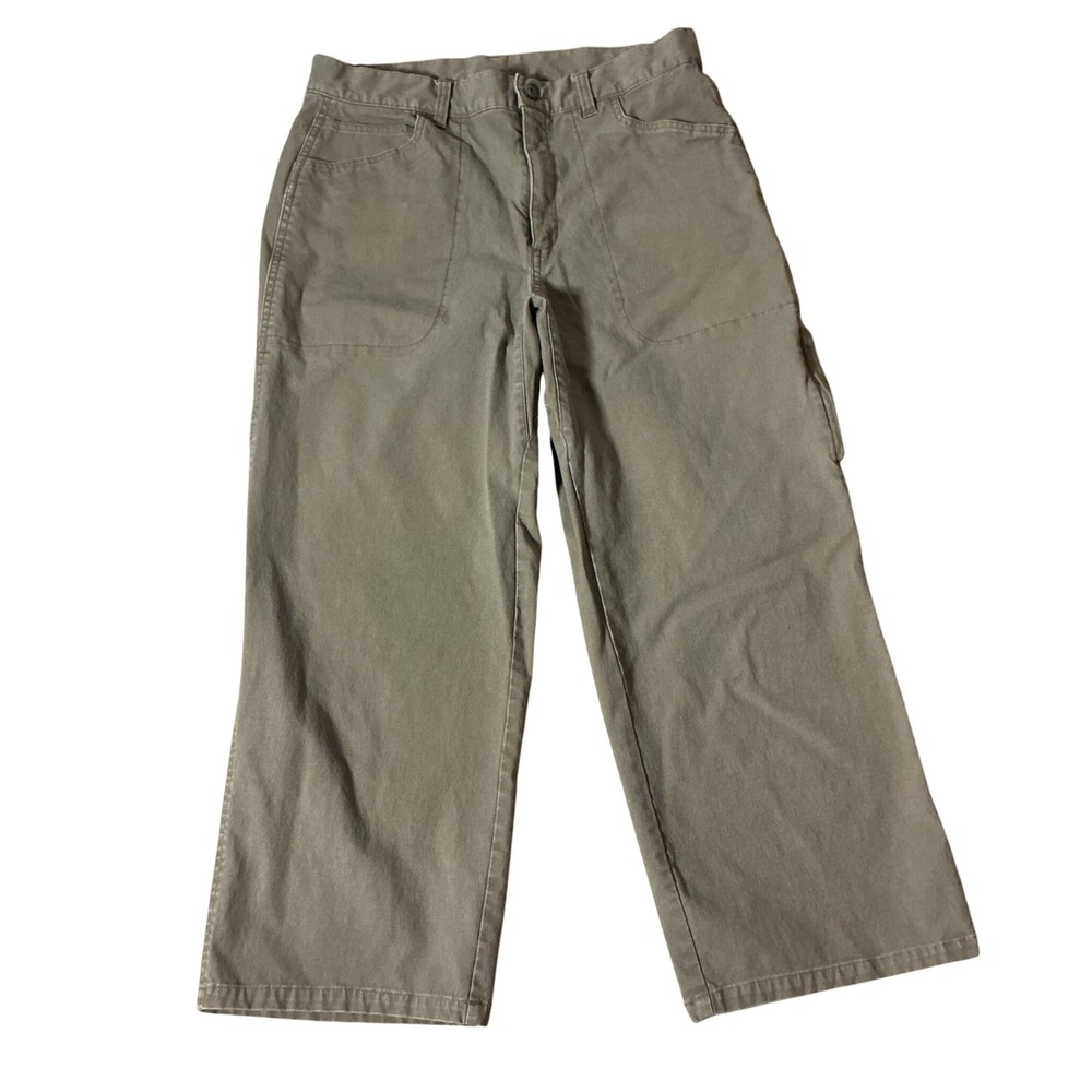 Sorel Womens Cropped Wide Leg Utility Carpenter Pants Sz 10 S5 IL 8035 Gorpcore